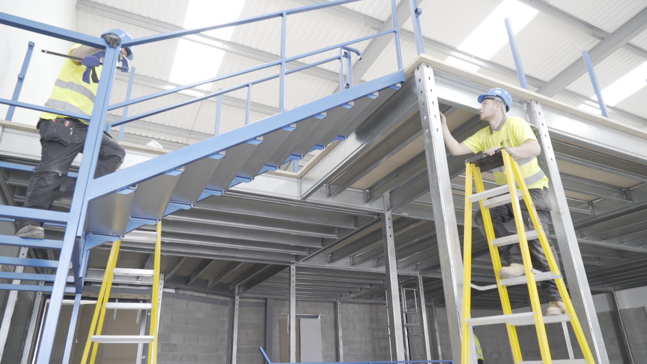 relocating a mezzanine floor