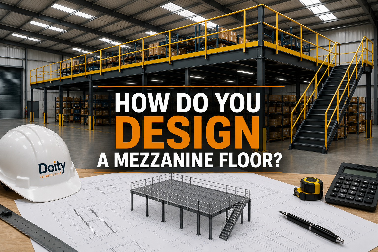 How do you design a mezzanine floor?