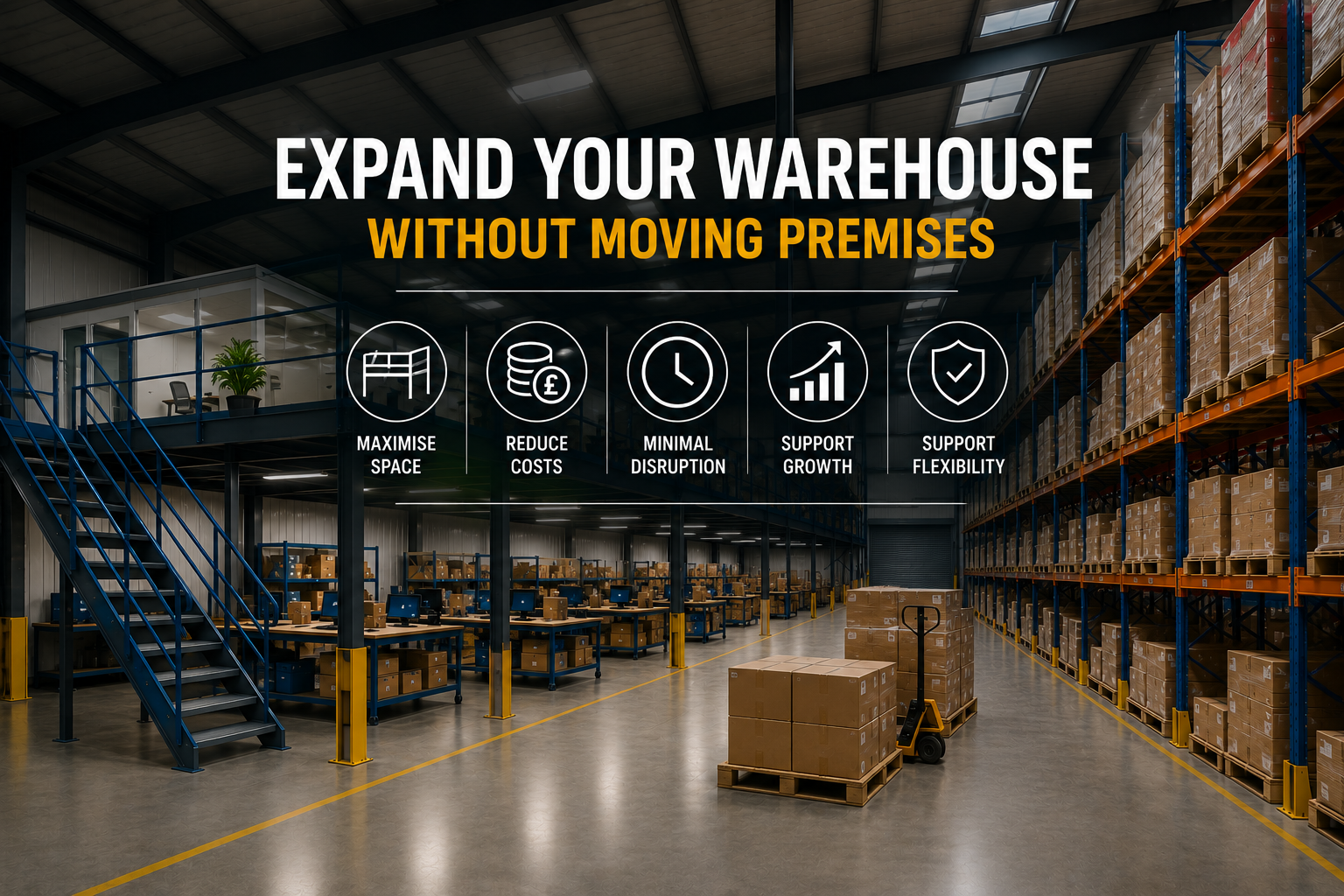 Expand your warehouse without moving premises